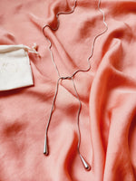 Adjustable Lariat necklace, Adjustable chain, Silver and Gold lariat, Adjustable Double tone mesh chain, two tone lariat, Edgy Double tone Necklace, Two Tone Waterproof Necklace, Two Tone Cuban Necklace, Two tone cuban chain, Lock Silver Chain, Lock Pendant and Necklace