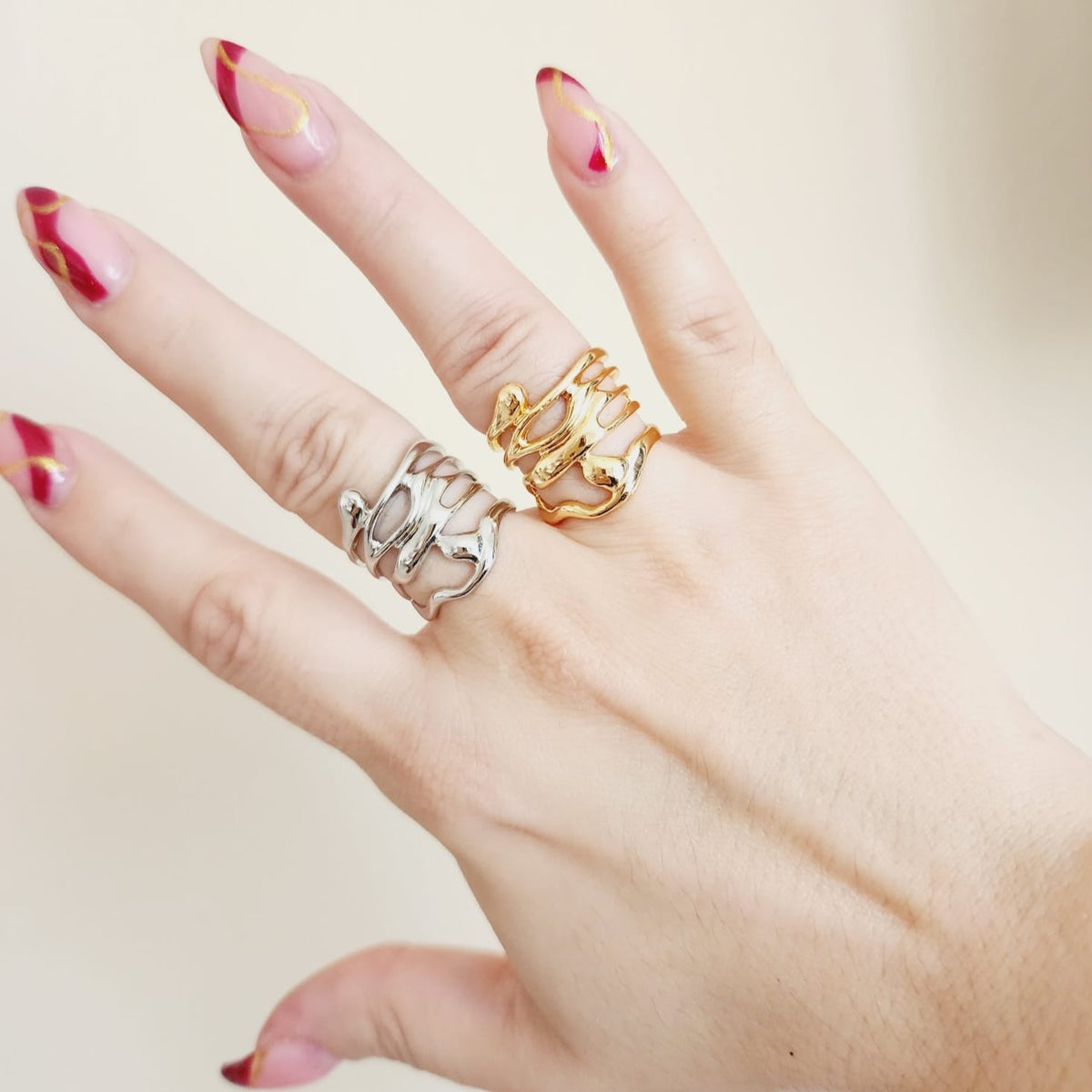 Water Resistant classy rings, Water Resistant simple rings, sweat resistant jewelry, water resistant minimalist jewelry, minimalist rings, promise gold rings, waterproof rings, stainless steel rings, 18k gold plated simple rings, 18k gold plated classy rings, 18k gold filled rings, 18k gold filled classy rings