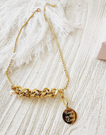 Religious Necklace, Trust in the lord necklace, White Necklace, Chunky Necklace, 18k Gold Plated Cuban Chain, Pearl Necklace, religious gift, religious necklace for woman Water Resistant Necklace Water Resistant Jewelry Water Resistant water resistance jewelry Vintage Style