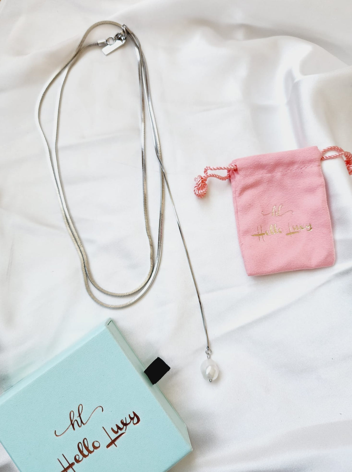 Adjustable Lariat necklace, Adjustable chain, Silver and Gold lariat, Adjustable Double tone mesh chain, two tone lariat, Edgy Double tone Necklace, Two Tone Waterproof Necklace, Two Tone Cuban Necklace, Two tone cuban chain, Lock Silver Chain, Lock Pendant and Necklace, Dior Dupe Necklace, Water Resistant Necklace