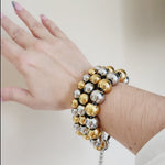 Ball Silver Bracelet, Ball water resistant Jewelry, Ball elastic Silver bracelets,  Gold Filled Necklace, Fine Jewelry, Vintage Modern Necklace Gold Filled Jewelry, Gold Filled Necklace  Vintage Modern Jewelry  Vintage Modern Gift  Vintage Modern Necklaces