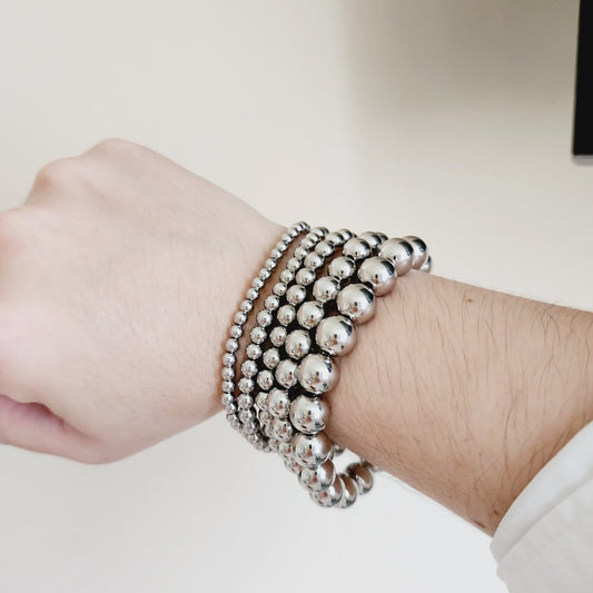 Ball Silver Bracelet, Ball water resistant Jewelry, Ball elastic Silver bracelets,  Gold Filled Necklace, Fine Jewelry, Vintage Modern Necklace Gold Filled Jewelry, Gold Filled Necklace  Vintage Modern Jewelry  Vintage Modern Gift  Vintage Modern Necklaces