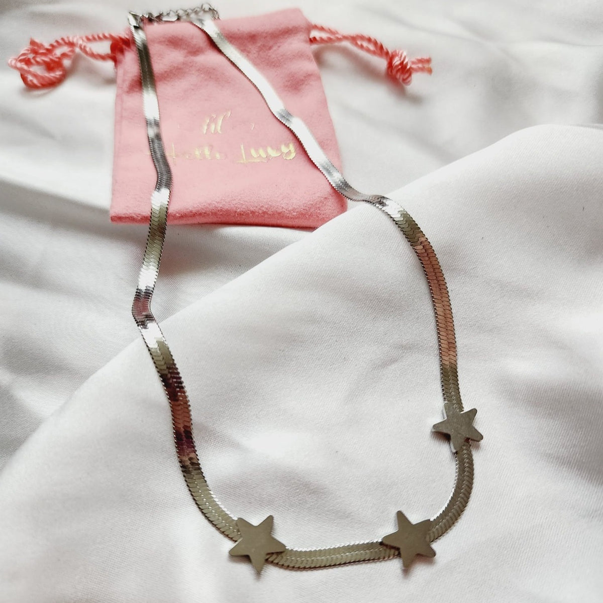 Silver star Necklace, Celestial necklace, Orion's Belt jewelry, Silver star necklace, Cosmic harmony pendant, Three stars necklace, Elegant flat snake chain, Timeless celestial jewelry, Meaningful starry necklace, Cosmic necklace, Celestial Guiding star, trinity Silver constellation jewelry, Symbolic cosmic necklace, Night sky-inspired necklace, Timeless cosmic jewelry, Orion's Belt symbolism, necklace Elegant silver celestial piece, Water Resistant Necklace , Water Resistant Jewelry