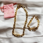 Gold Bold Necklace Water Resistant Necklace Water Resistant Jewelry Water Resistant water resistance jewelry Vintage Style Vintage Set Vintage Outfit Vintage Necklaces Vintage Necklace Vintage Multilayered Necklaces Vintage Multilayered Vintage Modern Jewelry vintage lovers gift vintage lovers vintage love