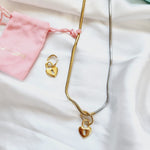 Heart Lock Hoops, small delicate heart hoops, Water Resistant Earrings, 18k Gold Plated, Vintage Earrings, Water resistant gold hoops, tarnish free gold open hoops, Lightweight Chunky Open Hoops, 14k lightweight chunky hoops,