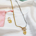 Heart Lock Hoops, small delicate heart hoops, Water Resistant Earrings, 18k Gold Plated, Vintage Earrings, Water resistant gold hoops, tarnish free gold open hoops, Lightweight Chunky Open Hoops, 14k lightweight chunky hoops,