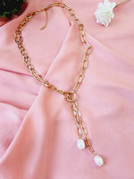 Baroque Pearls necklace, pearl necklace, lock necklace, pearls and lock necklace,  Vintage Style, Elegant Mother of Pearl Geometric Gold Necklace, Handcrafted Geometric Gold Necklace with Mother of Pearl, Timeless Mother of Pearl Pendant Necklace in Gold,   Vintage Set  Vintage Outfit  Vintage Necklaces