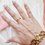 Stackable delicate Ring, gold geometric Ring, delicate dainty ring, vintage geometric ring, Adjustable Gold ring, polish cross ring, Delicate and simple ring, chunky star ring, green gold ring, waterproof ring, hypoallergenic ring, untarnish ring, anti tarnish ring, anillo de estrellas, Water Resistant Jewelry