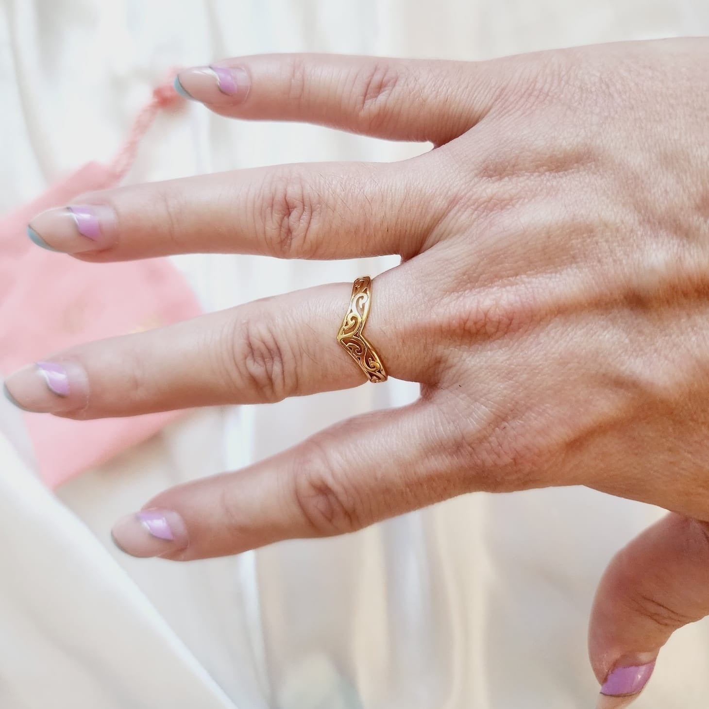 Stackable delicate Ring, gold geometric Ring, delicate dainty ring, vintage geometric ring, Adjustable Gold ring, polish cross ring, Delicate and simple ring, chunky star ring, green gold ring, waterproof ring, hypoallergenic ring, untarnish ring, anti tarnish ring, anillo de estrellas, Water Resistant Jewelry