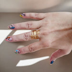 Bold Intertwined cross Ring, gold cross Ring, Chunky cross ring, vintage religious bold ring, Adjustable Gold ring polish cross ring, Delicate and simple ring, chunky star ring, green gold ring, waterproof ring, hypoallergenic ring, untarnish ring, anti tarnish ring, anillo de estrellas, Water Resistant Jewelry  Water Resistant sweat resistant jewelry water resistance jewelry