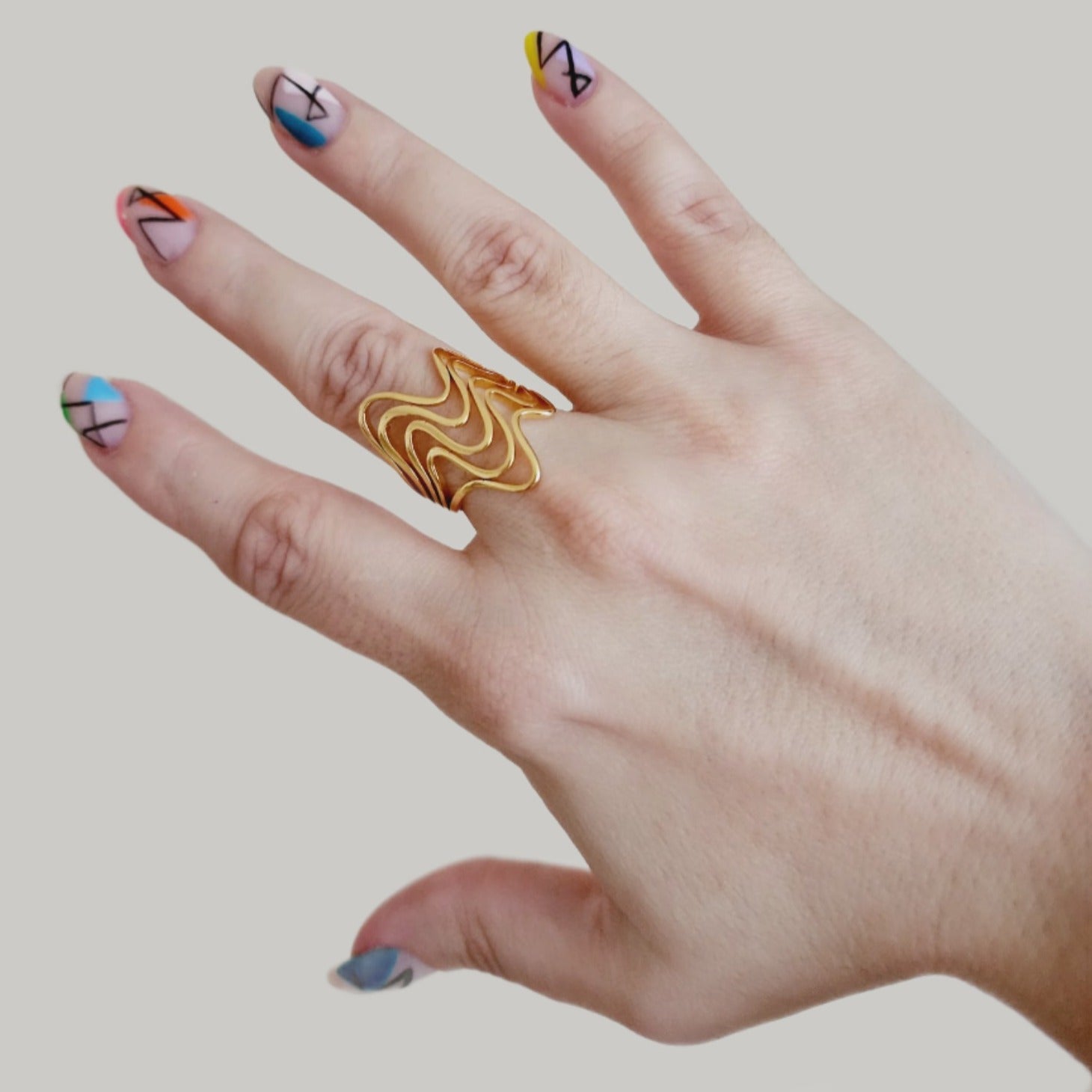 Olas Rings, waves rings, adjustable two tone rings, beach lover gift, surfer life jewelry, Surf jewelry, beach lover gift, adjustable wave rings, Silver wave ring, gold wave ring, Water Resistant Jewelry  Water Resistant sweat resistant jewelry water resistance jewelry  Vintage Rings  Vintage Modern Rings  tarnish free jewelry