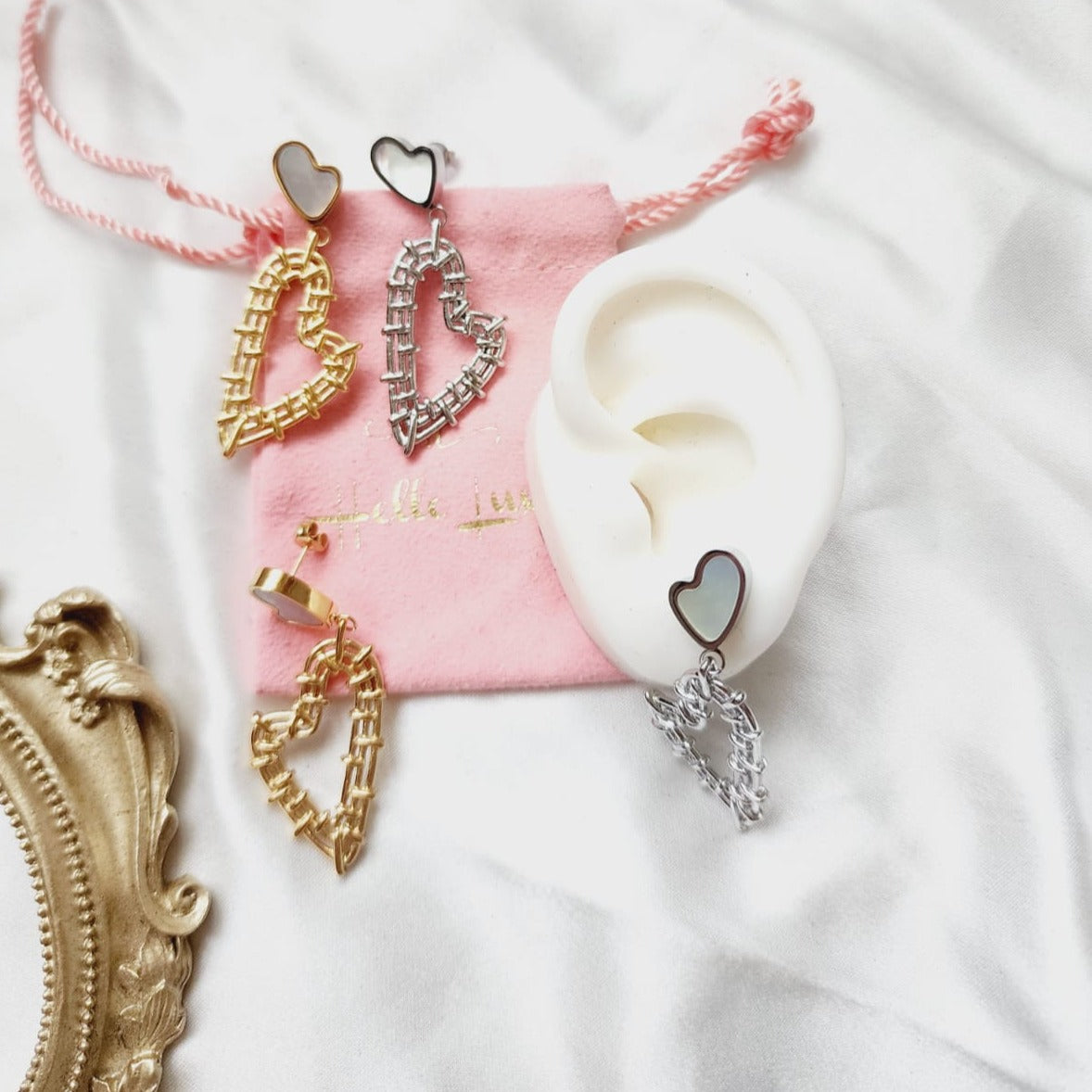 mother Pearl heart  Geometric Earrings, Golden pearl Earrings, Pearl hoops, pearl Water Resistant Earrings, 18k Gold Plated, Vintage Earrings, Geometric lightweight earrings, Hypoallergenic Earrings, Waterproof Earrings, water resistance jewelry, Vintage Earrings, Bold Earrings, Water Resistant Earrings, Tarnish Free Earrings, Vintage Style, Vintage Earrings, tarnish free jewelry, hypoallergenic jewelry, Gift For Her, Fashion Gift for Her, Doctor Gift for Christmas