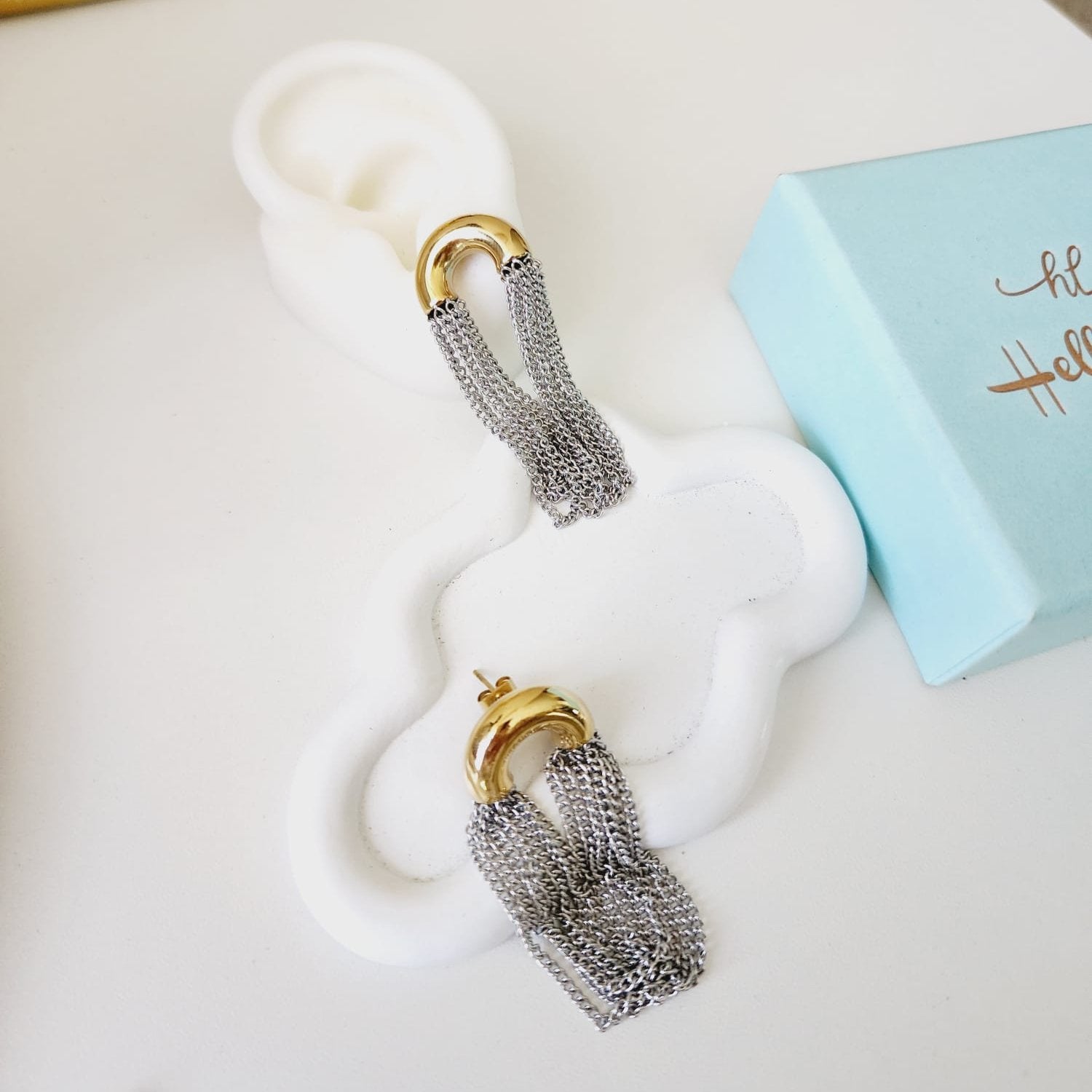 Two tone Geometric Earrings, two tone hoops, two tone earrings, two tones Water Resistant Earrings, 18k Gold Plated, Vintage Earrings, everyday earrings, lightweight earrings, Hypoallergenic Earrings, Waterproof Earrings, water resistance jewelry, Vintage Earrings, Bold Earrings, Water Resistant Earrings, Tarnish Free Earrings, Vintage Style, Vintage Earrings, tarnish free jewelry, hypoallergenic jewelry, Gift For Her, Fashion Gift for Her, Doctor Gift for Christmas