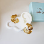 Bold golden studs, chunky golden studs, self love jewelry, self love earrings, hearts silver earrings, hearts silver medium earrings, Silver classy earrings, hearts earrings, self love earrings, silver chunky hearts earrings, two tones chunky earrings, hypoallergenic earrings, two tone everyday hoops, 18k gold plated earrings, Waterproof earrings, Silver and gold earrings, Durable earrings, Elegant earrings, Timeless design, aesthetic earrings, timeless earrings, Stylish jewelry, stylish earrings, Versatile