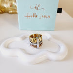 Triple Tone glossy Ring, three tone ring, Double tone bold ring, roman numbers ring, rose gold bold ring, three tone mother pearl ring, chunky three tone ring, bulky three tone ring, bold ring, promise ring, bold double tone ring, valentine gift, jewelry gift for valentines, love ring, love jewelry, gift for wife, gift for friend, friendship gifts, self love ring,