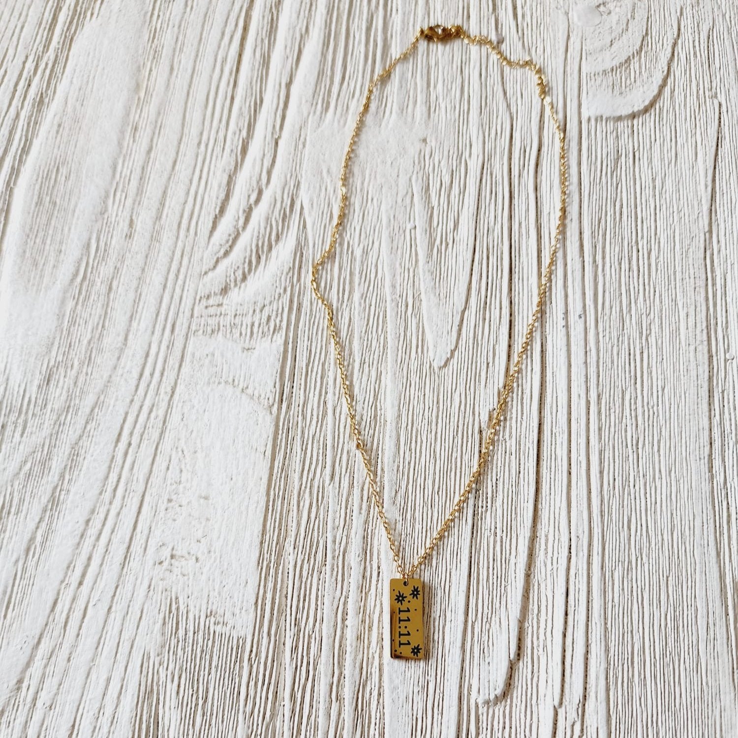 Make a wish necklace, Spiritual Jewelry, Water Resistant Necklace, Abundance Necklaces, Angel Numbers Necklace, Lucky number Necklace, Manifestation Jewelry, Angel Number Necklace 111 222 333 444 555 666 777 888 999 Gold Old English Numerology Necklace, gold numeroly horizontal bar necklace, 111 necklace, 