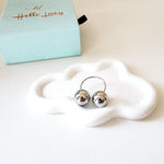 Silver and gold spiral ring, chunky dot Ring, golden dots ring, gold bold ring, silver bold ring, bulky silver and gold ring, Secrets Santa gift for her, valentine gift, jewelry gift for valentines, love ring, love jewelry, gift for wife, gift for friend, friendship gifts,