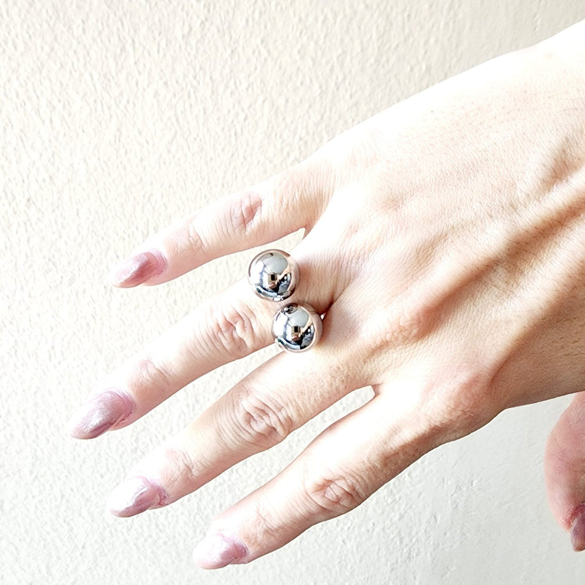 Silver and gold spiral ring, chunky dot Ring, golden dots ring, gold bold ring, silver bold ring, bulky silver and gold ring, Secrets Santa gift for her, valentine gift, jewelry gift for valentines, love ring, love jewelry, gift for wife, gift for friend, friendship gifts,