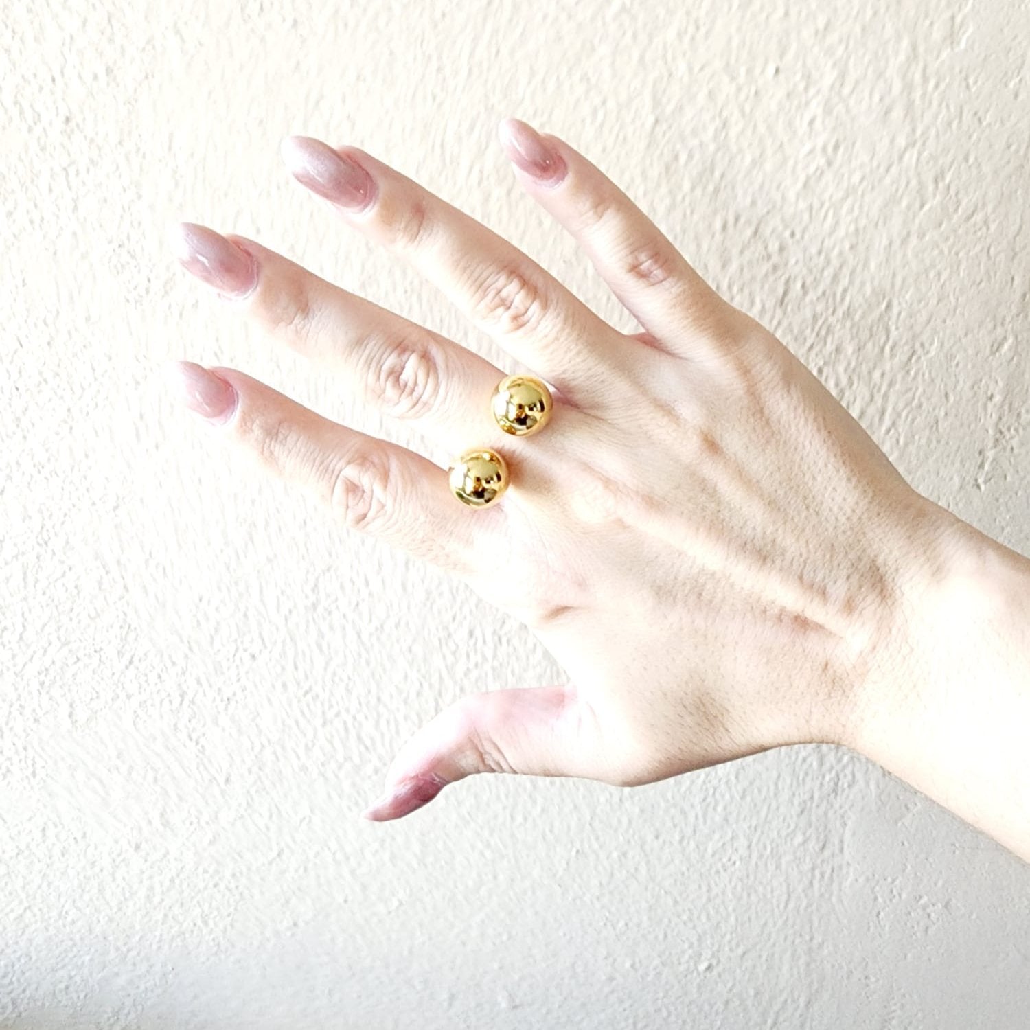 Silver and gold spiral ring, chunky dot Ring, golden dots ring, gold bold ring, silver bold ring, bulky silver and gold ring, Secrets Santa gift for her, valentine gift, jewelry gift for valentines, love ring, love jewelry, gift for wife, gift for friend, friendship gifts,