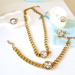 Golden Heart Crystal Necklace, Sparkle set, White Crystal Jewelry, White Necklace, White Fine Jewelry, Luxury sparkle silver necklace, elegant link necklace, elegant pearls necklace, gift for women, jewelry necklace for women, christmas gift for women, mom gift ideas, mothers day gift, gift for wife, pearls necklace, pearls jewelry