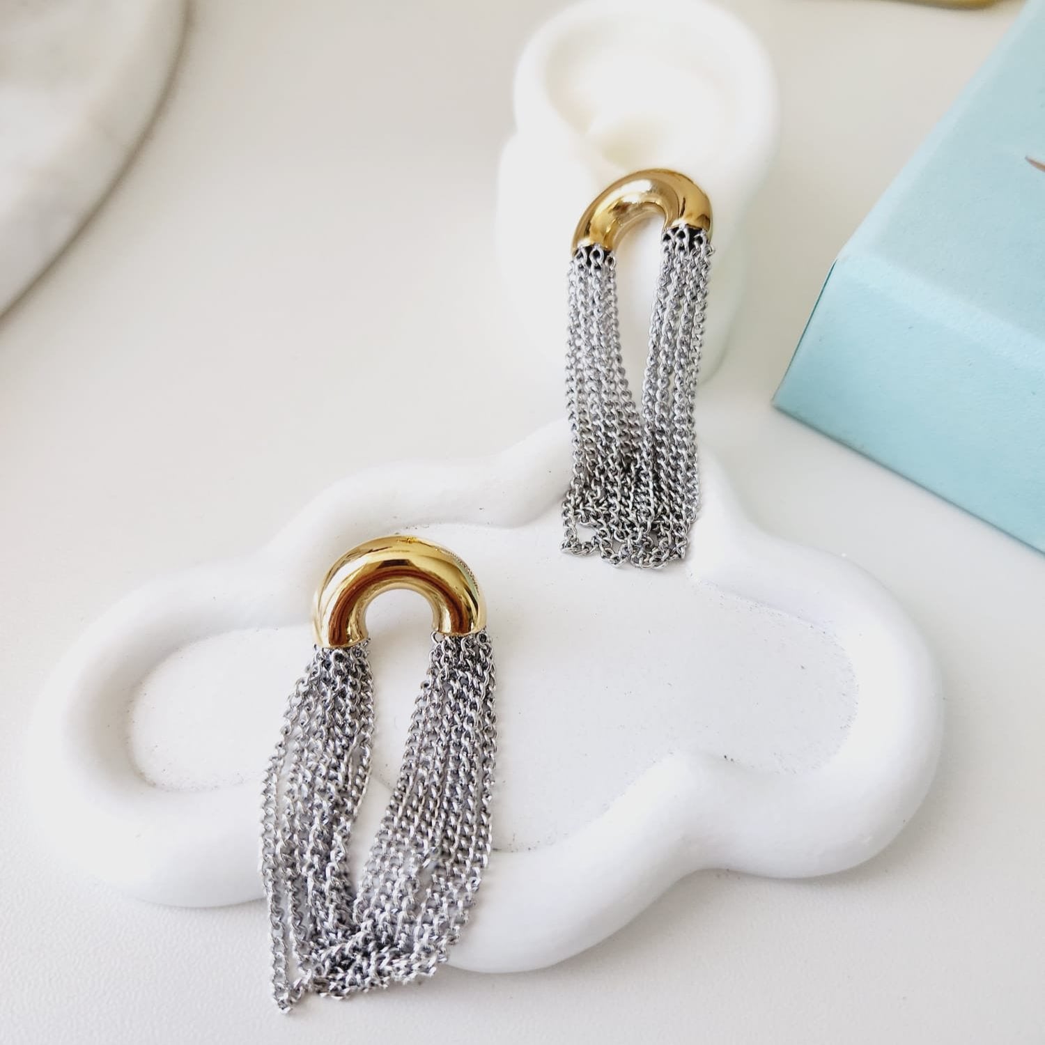 Two tone Geometric Earrings, two tone hoops, two tone earrings, two tones Water Resistant Earrings, 18k Gold Plated, Vintage Earrings, everyday earrings, lightweight earrings, Hypoallergenic Earrings, Waterproof Earrings, water resistance jewelry, Vintage Earrings, Bold Earrings, Water Resistant Earrings, Tarnish Free Earrings, Vintage Style, Vintage Earrings, tarnish free jewelry, hypoallergenic jewelry, Gift For Her, Fashion Gift for Her, Doctor Gift for Christmas