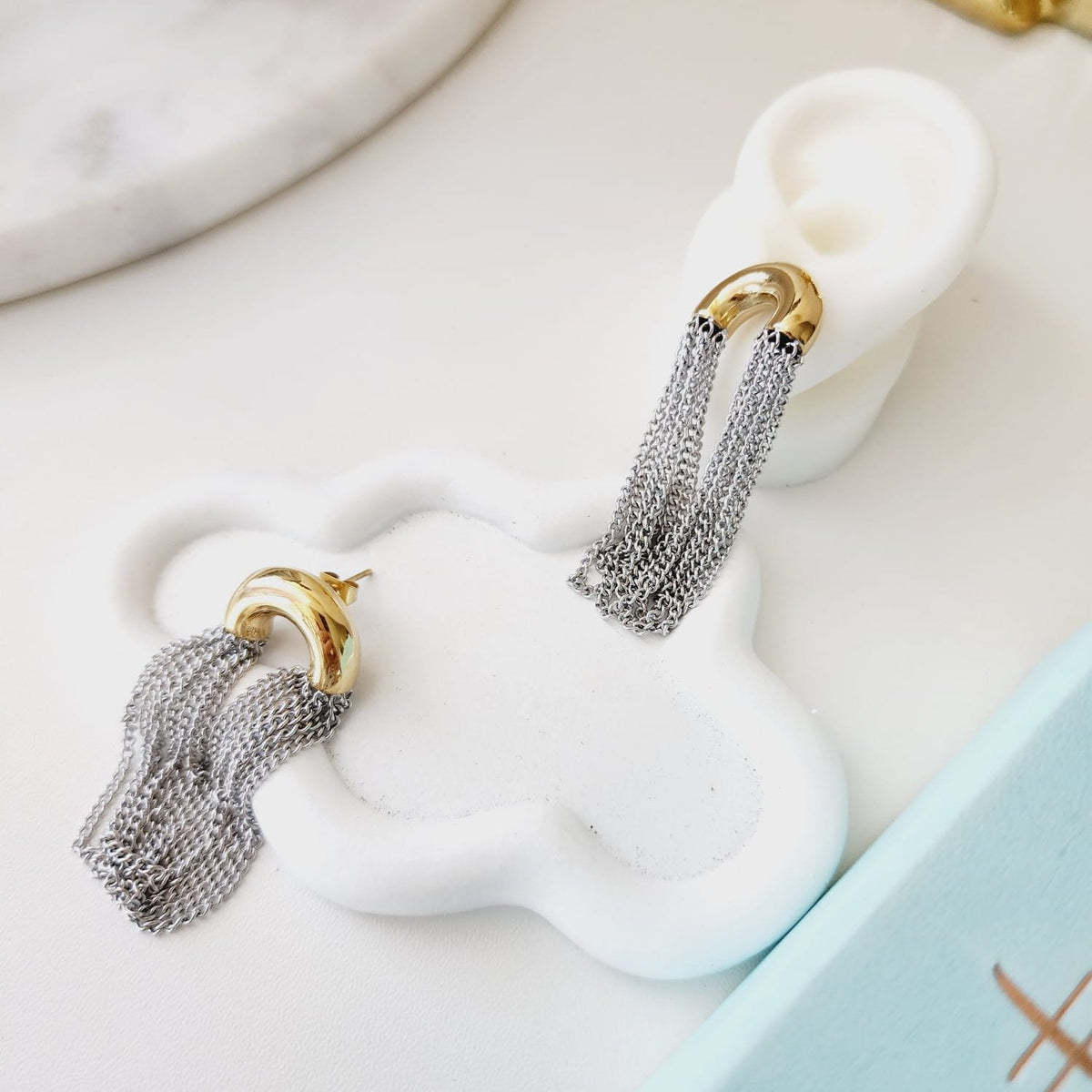 Two tone Geometric Earrings, two tone hoops, two tone earrings, two tones Water Resistant Earrings, 18k Gold Plated, Vintage Earrings, everyday earrings, lightweight earrings, Hypoallergenic Earrings, Waterproof Earrings, water resistance jewelry, Vintage Earrings, Bold Earrings, Water Resistant Earrings, Tarnish Free Earrings, Vintage Style, Vintage Earrings, tarnish free jewelry, hypoallergenic jewelry, Gift For Her, Fashion Gift for Her, Doctor Gift for Christmas