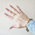 Hug adjustable Ring, geometric gold ring, Dainty X ring, Adjustable bold ring, Adjustable Gold ring Delicate and simple ring, chunky star ring, green gold ring, waterproof ring, hypoallergenic ring, untarnish ring, anti tarnish ring, anillo de estrellas, Water Resistant Jewelry