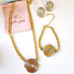 Geometric necklace and earrings, bold circular necklace and earrings, chunky necklace and earrings, infinity necklace and earrings, Fashion Threaded Swirl Shell Pendant Necklace - Steel Stainless Steel Threaded Swirl Shell Necklace, Silver Geometric necklace and earrings, Gold Geometric necklace and earrings

Water Resistant Necklace

Water Resistant Jewelry

Water Resistant

water resistance jewelry