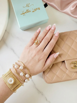 Chunky Unique Swirl Pearls Bangles, Swirl Pearl Bangle, Swirl Bold bold Bracelets, Textured bangles, classy two tone bangles, 18k waterproof bangles, 18k gold waterproof bangles, long lasting bracelets, long lasting vintage jewelry, christmas gift for her, timeless bracelets, timeless waterproof jewelry, ellie vail jewelry dupe, missoma jewelry dupe