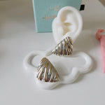 Swirl Bold two tone earrings, Swirl design earrings, bold abstract two tone Earrings, Simple Ear hole free, Ear bone clip, gold ear bone clip, gold ear hole earrings, Water resistant gold hoops, tarnish free gold open hoops, Lightweight Chunky Open Hoops, 14k lightweight chunky hoops, 14k gold hoops, 14k Double tone hoops, 18k Gold Filled lightweight hoops, 18k Gold Filled hoops, classy gold hoops, bold gold hoops, chunky double tone hoops, chunky medium gold hoops, chunky medium double tone hoops