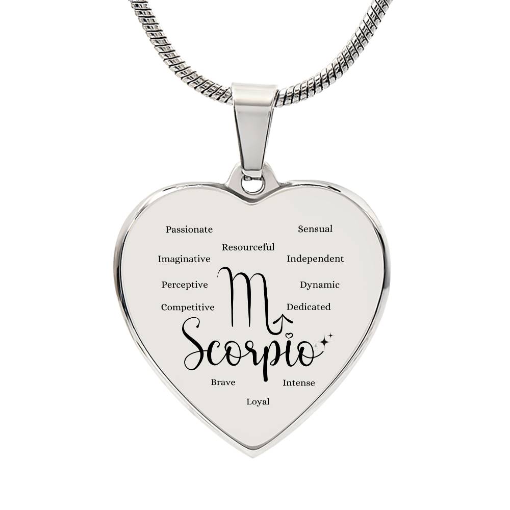 Scorpio Necklace, Scorpio Gift Necklace, Zodiac Necklace, Scorpio Birthday Gift, Zodiacal Birthday Gifts