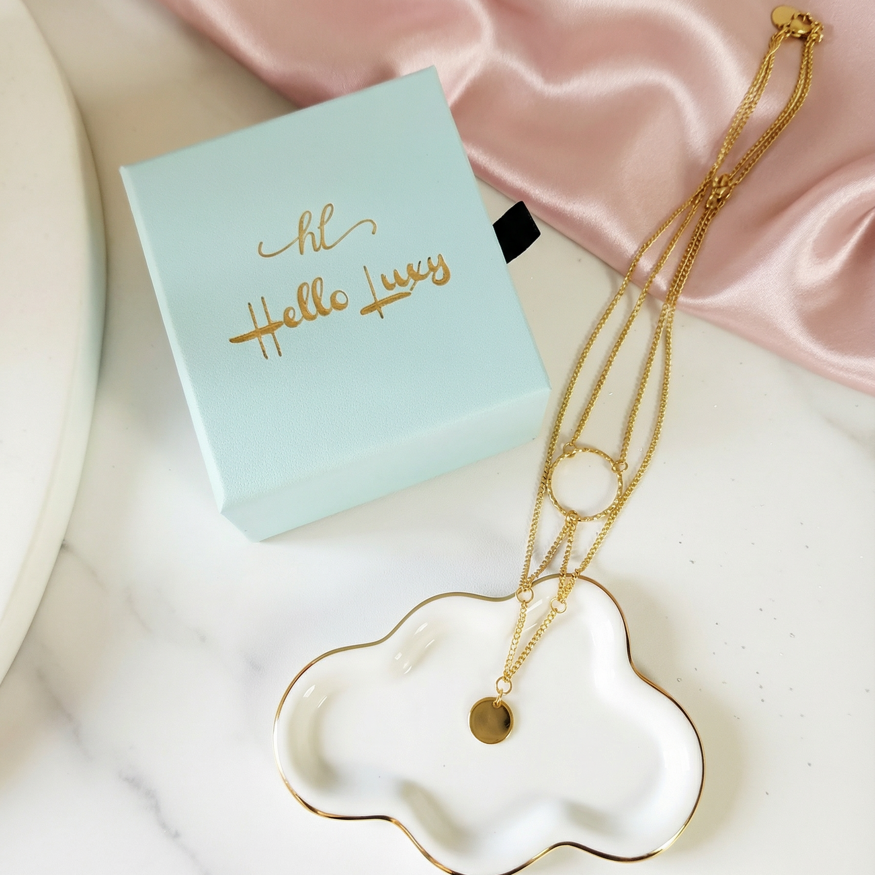 18K chunky drop stainless steel necklace, minimalist gold Necklace, drop necklace, gold drop necklace, bottega dupe necklace, bottega veneta necklace, bottega veneta drop necklace, Gift for woman, best valentines gift ideas, everyday necklace, stackable necklace, waterproof minimalist necklace, tear drop gold necklace