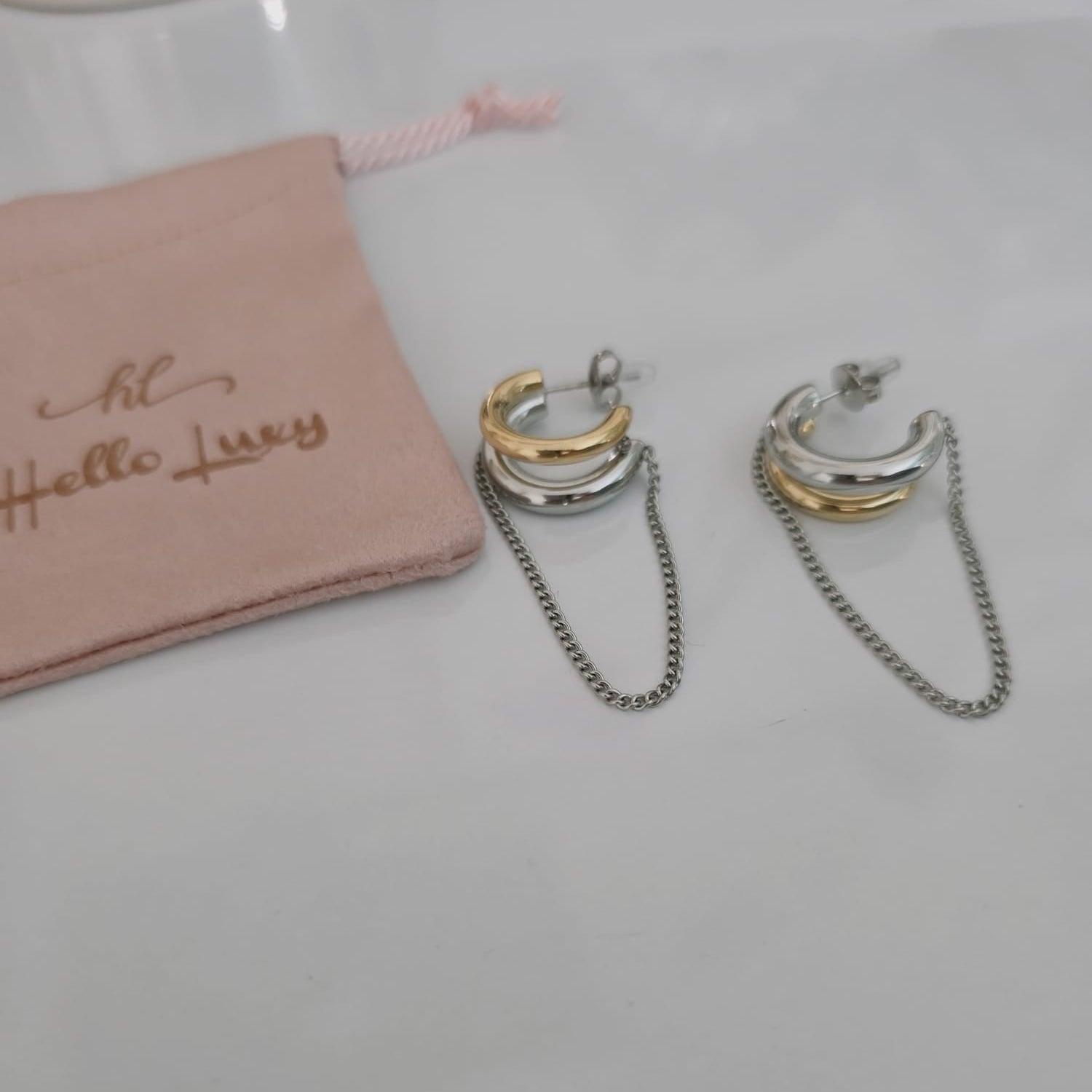 Vintage Bold two tone earrings, circular design earrings, bold abstract two tone Earrings, Simple Ear hole free, Ear bone clip, gold ear bone clip, gold ear hole earrings, Water resistant gold hoops, tarnish free gold open hoops, Lightweight Chunky Open Hoops, 14k lightweight chunky hoops, 14k gold hoops, 14k Double tone hoops, 18k Gold Filled lightweight hoops, 18k Gold Filled hoops, classy gold hoops, bold gold hoops, chunky double tone hoops, chunky medium gold hoops, chunky medium double tone hoops, 