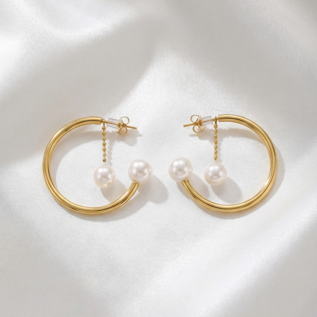 Pearl heart  Geometric Earrings, Golden pearl Earrings, Pearl hoops, pearl Water Resistant Earrings, 18k Gold Plated, Vintage Earrings, Geometric lightweight earrings, Hypoallergenic Earrings, Waterproof Earrings, water resistance jewelry, Vintage Earrings, Bold Earrings, Water Resistant Earrings, Tarnish Free Earrings, Vintage Style, Vintage Earrings, tarnish free jewelry, hypoallergenic jewelry, Gift For Her, Fashion Gift for Her, Doctor Gift for Christmas
