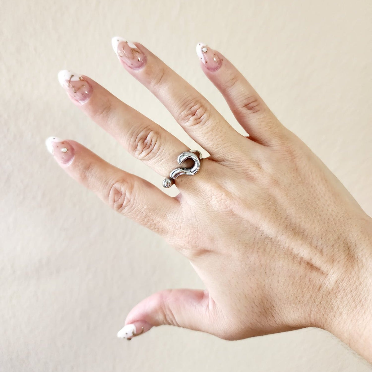 Question marks Rings Bundle, Questions rings, guess what adjustable two tone rings, bold question mark rings, chunky rings, fashion lover gift, adjustable wave rings, Silver question mark ring, gold unique ring, Water Resistant Jewelry, geometric rings, gift guide jewelry, gift ideas for her, christmas gift for her