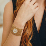 Edgy sun white and gold Bangles, Interlocked Bangle, Mesh bold Bracelets, Textured bangles, classy two tone bangles, 18k waterproof bangles, 18k gold waterproof bangles, long lasting bracelets, long lasting vintage jewelry, christmas gift for her, timeless bracelets, timeless waterproof jewelry, ellie vail jewelry dupe, missoma jewelry dupe