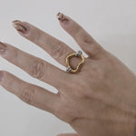 Two tone ring, two tone heart ring, two tone love ring, heart ring, chunky heart ring, promise ring, bold heart ring, valentine gift, jewelry gift for valentines, love ring, love jewelry, gift for wife, gift for friend, friendship gifts, self love ring, amor propio anillo, anillo de corazon, waterproof ring, waterproof jewelry, timeless jewelry, timeless ring, gift for girlfriend, soulmate ring, elegant ring, classy ring, dainty ring, everyday ring, must have ring, must have jewelry