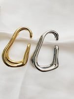 Bold Ear Cuff, Stainless Steel Ear cuff, chunky ear cuff, classy ear cuff, edgy ear cuff, stacking ear cuff, Simple Ear hole free, Ear bone clip, gold ear bone clip, gold ear hole earrings