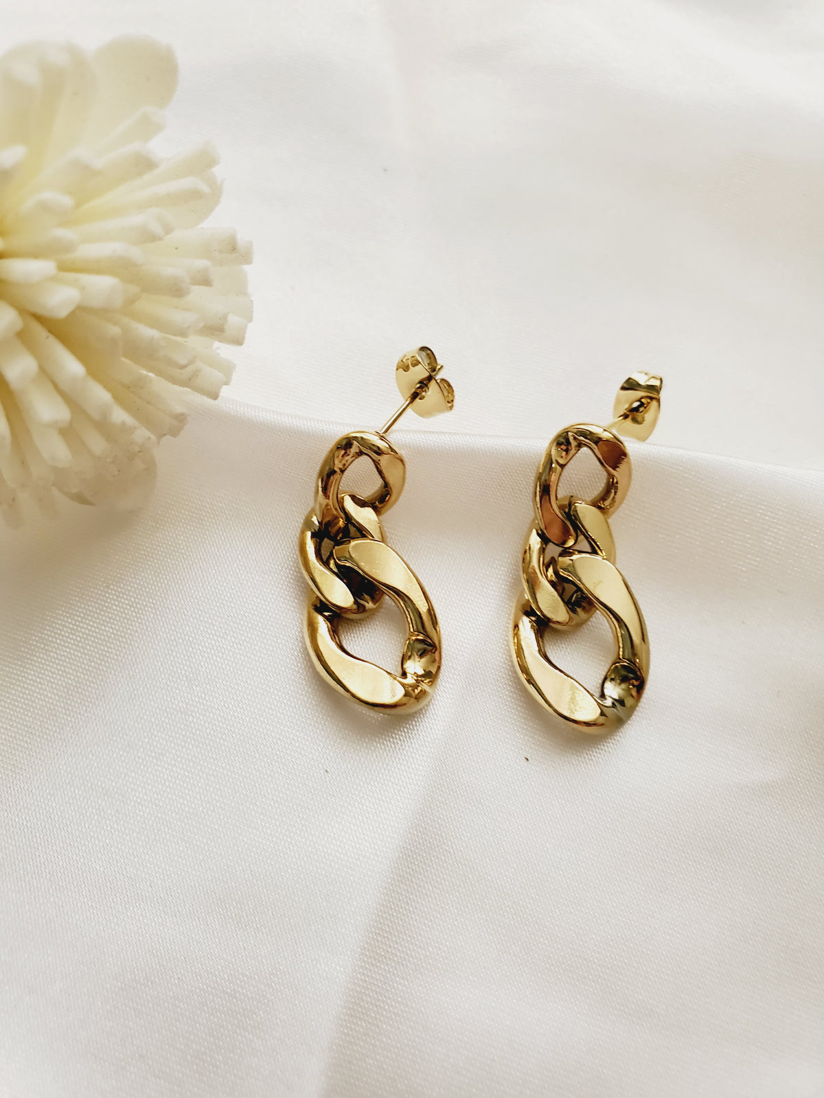 chunky cuban earrings, chunky drop earrings, chunky earrings, thick gold hoop, gold hoop earrings, chunky gold hoop, hypoallergenic hoops, gold hoop earring, chunky hoops, small hoop earring, helloluxyjewelry, hoop earrings, croissant earrings, croissant hoops, gold filled hoops, twisted curved hoop, cuban rings, bold earrings, 18k gold earrings, water resistant earrings water resistance jewelry