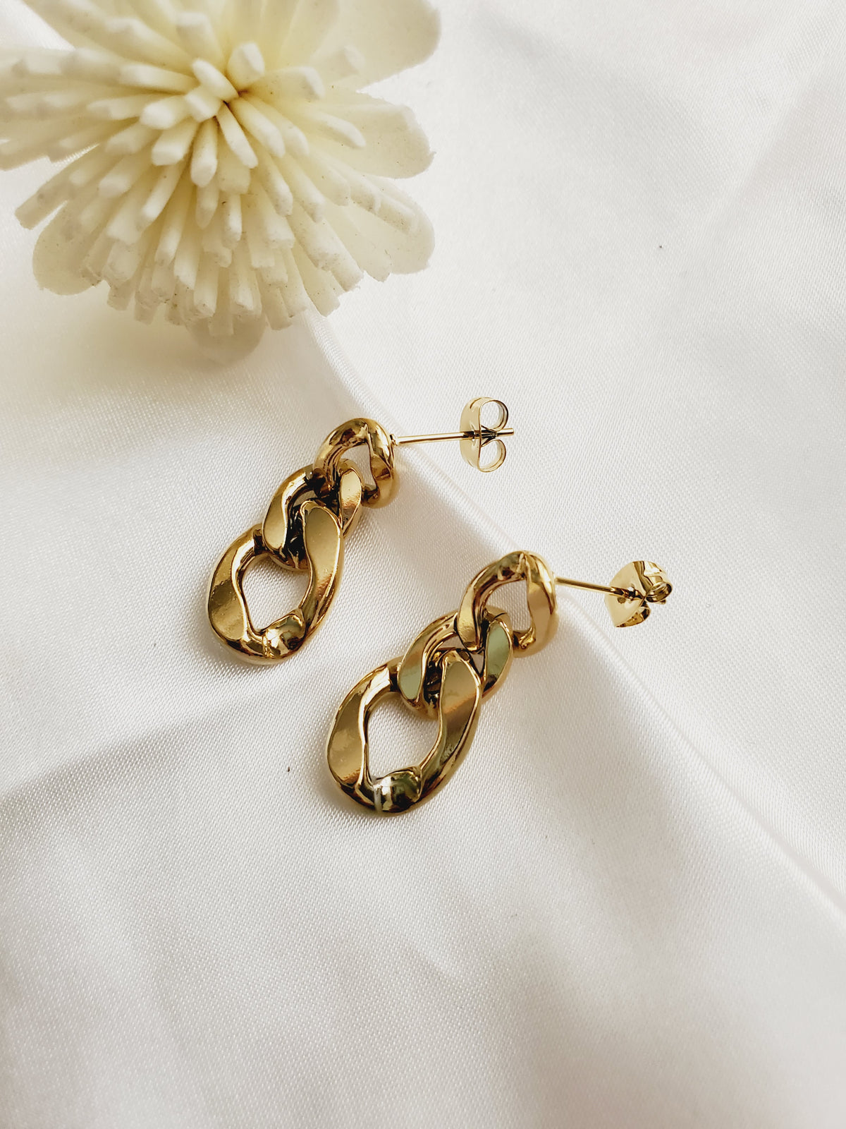 chunky cuban earrings, chunky drop earrings, chunky earrings, thick gold hoop, gold hoop earrings, chunky gold hoop, hypoallergenic hoops, gold hoop earring, chunky hoops, small hoop earring, helloluxyjewelry, hoop earrings, croissant earrings, croissant hoops, gold filled hoops, twisted curved hoop, cuban rings, bold earrings, 18k gold earrings, water resistant earrings water resistance jewelry