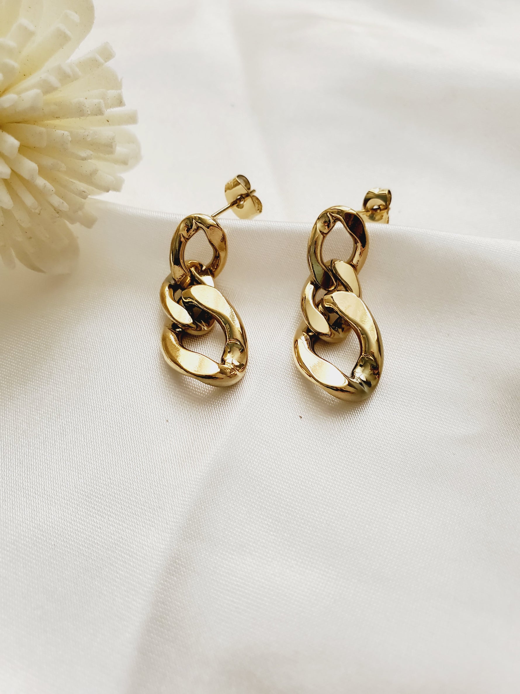 chunky cuban earrings, chunky drop earrings, chunky earrings, thick gold hoop, gold hoop earrings, chunky gold hoop, hypoallergenic hoops, gold hoop earring, chunky hoops, small hoop earring, helloluxyjewelry, hoop earrings, croissant earrings, croissant hoops, gold filled hoops, twisted curved hoop, cuban rings, bold earrings, 18k gold earrings, water resistant earrings water resistance jewelry