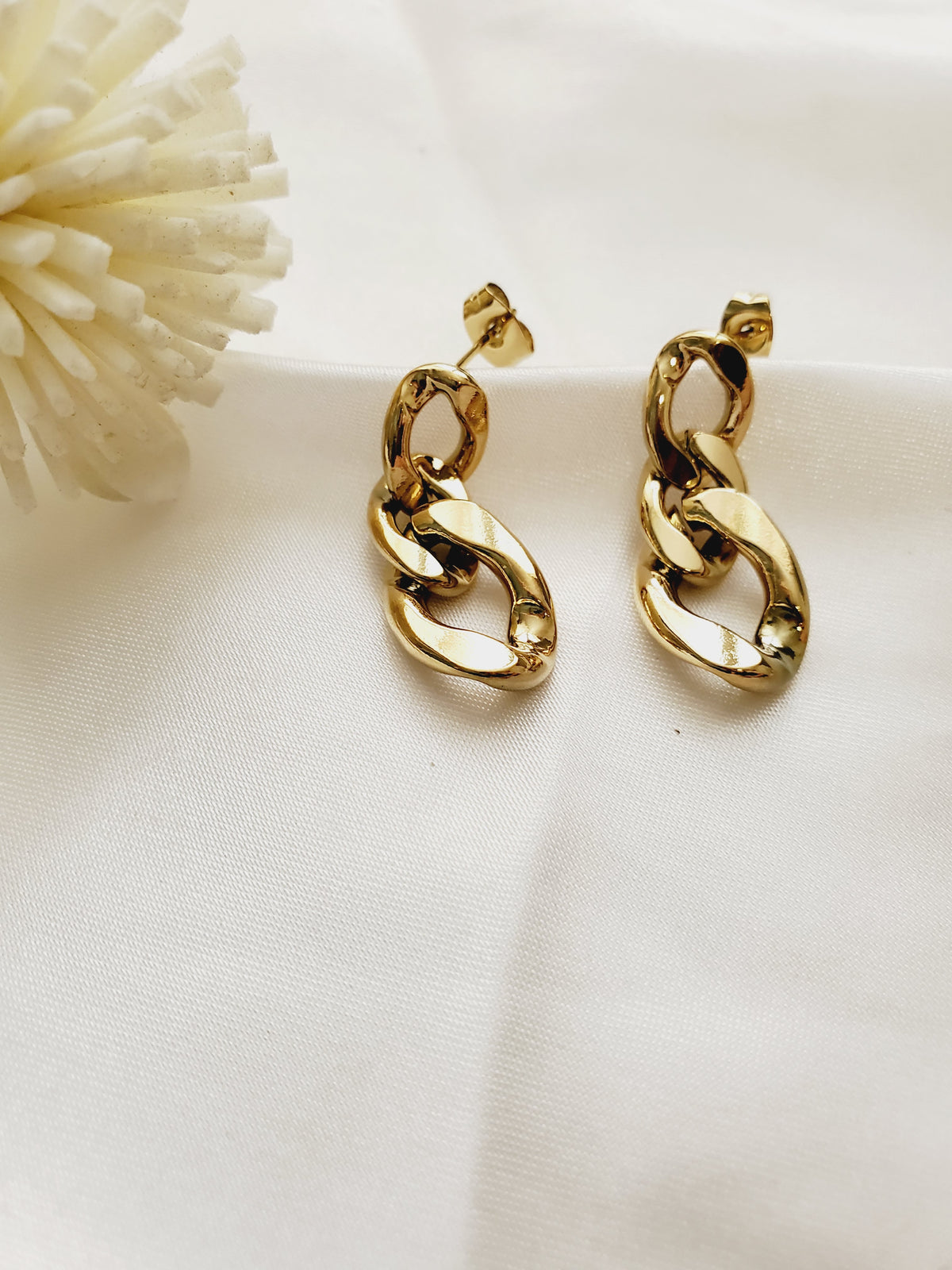 chunky cuban earrings, chunky drop earrings, chunky earrings, thick gold hoop, gold hoop earrings, chunky gold hoop, hypoallergenic hoops, gold hoop earring, chunky hoops, small hoop earring, helloluxyjewelry, hoop earrings, croissant earrings, croissant hoops, gold filled hoops, twisted curved hoop, cuban rings, bold earrings, 18k gold earrings, water resistant earrings water resistance jewelry