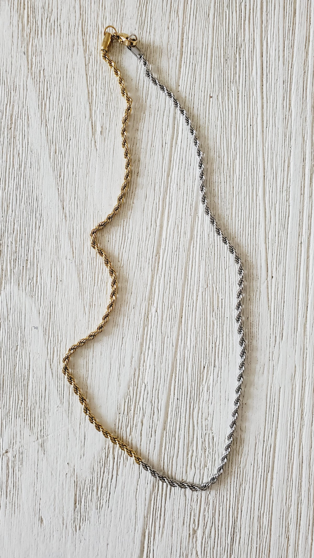 Double tone Necklace, 18k Gold Plated Necklace, Gold and Silver Herringbone Necklace, Herringbone gold Necklace, Herringbone Silver Necklace, Hello Luxy Jewelry, Ellie Vail Jewelry, The Views and Co Jewelry, Hey Harper Jewelry, Water Resistant Necklace, Water Resistant Jewelry, Tarnish Free Jewelry, Gift for wife, Jewelry for her, Sister Necklace, Christmas Jewelry Gift, Jewelry Gift Guide