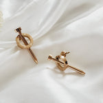 Screws Earrings, Cartier Earrings, Rose Gold Studs, Silver Studs, Gold Studs, Screw Golden Earrings, Screw Silver Earrings, Screw Rose Gold Earrings, Cartier Dupe Earrings, Water Resistant Earrings, Tarnish Free Earrings, Hypoallergenic Earrings, Ellie Vail Jewelry, Hey Harper Jewelry, Samira Jewelry, Hello Luxy Jewelry, Hello Luxy Earrings, 18K Gold Earrings, 18k Gold Plated Earring, 18k Gold Plated Jewelry