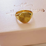 Water Resistant classy rings, Water Resistant simple rings, sweat resistant jewelry, water resistant minimalist jewelry, minimalist rings, promise gold rings, waterproof rings, stainless steel rings, 18k gold plated simple rings, 18k gold plated classy rings, 18k gold filled rings, 18k gold filled classy rings, gold vintage rings, tarnish free rings, stackable rings, gold stackable rings, tarnish free jewelry, dainty abstract rings, dainty chunky rings, minimalist necklace, Sunburst Circular ring