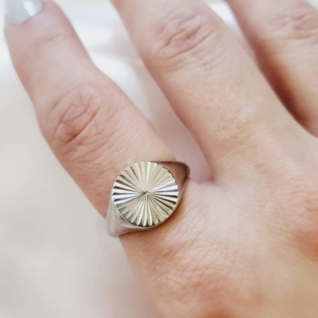 Water resistant jewelry, Hypoallergenic jewelry, tarnish free jewelry, Gold Plated Necklaces, Vintage Necklace, Minimalist Jewelry, Ellie Vail Jewelry, Ellie Vail Necklace, Hey Harper Jewelry, waterproof jewelry, cali tiger jewelry, cali tiger necklaces, 1980 jewelry, she is gold jewelry, kylie jenner necklace, Hello Luxy, Fine Jewelry, Tik Tok Jewelry, Tik Tok Fashion, Best Gift for wife, Wife best gift, dainty silver circular ring, sunburst silver ring