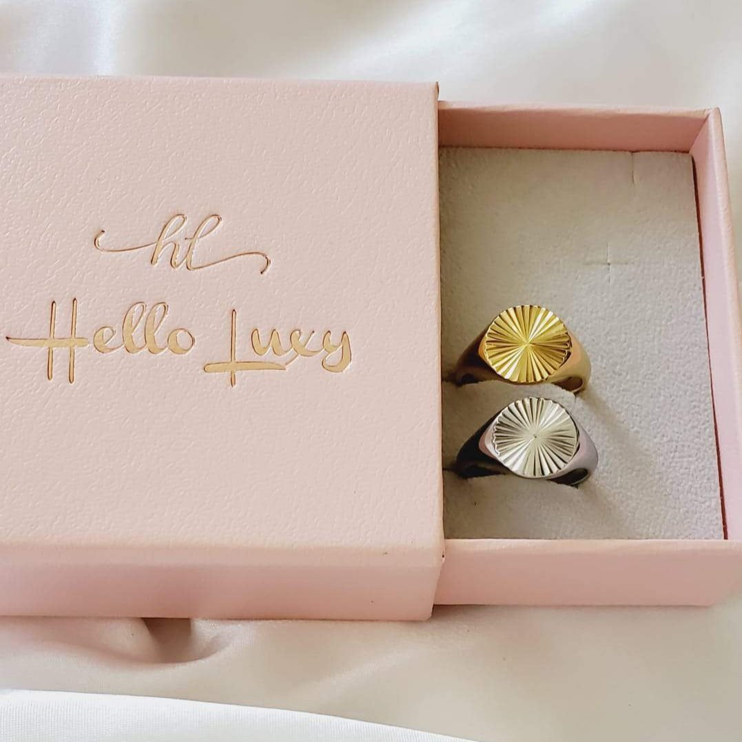 Gold Filled Necklaces, Vintage Necklace, Minimalist Jewelry, Hello Luxy, Fine Jewelry, Tik Tok Jewelry, Tik Tok Fashion, Best Gift for wife, Wife best gift, sunburst circular ring, sunburst circular dainty ring