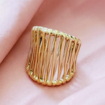 Water resistant jewelry, Hypoallergenic jewelry, tarnish free jewelry, Gold Plated Necklaces, Vintage Necklace, Minimalist Jewelry, Ellie Vail Jewelry, Ellie Vail Necklace, Hey Harper Jewelry, waterproof jewelry, cali tiger jewelry, cali tiger necklaces, 1980 jewelry, she is gold jewelry, kylie jenner necklace, Hello Luxy, Fine Jewelry, Tik Tok Jewelry, Tik Tok Fashion, Best Gift for wife, Wife best gift, Adjustable Gold Ring, Adjustable dainty ring, Large Statement ring