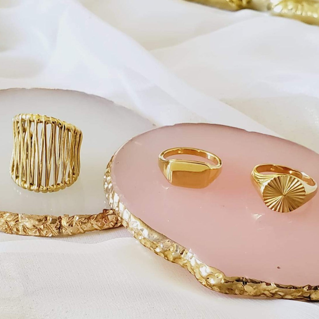 Water resistant jewelry, Hypoallergenic jewelry, tarnish free jewelry, Gold Plated Necklaces, Vintage Necklace, Minimalist Jewelry, Ellie Vail Jewelry, Ellie Vail Necklace, Hey Harper Jewelry, waterproof jewelry, cali tiger jewelry, cali tiger necklaces, 1980 jewelry, she is gold jewelry, kylie jenner necklace, Hello Luxy, Fine Jewelry, Tik Tok Jewelry, Tik Tok Fashion, Best Gift for wife, Wife best gift, Adjustable Gold Ring, Adjustable dainty ring, Large Statement ring