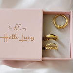 Water resistant jewelry, Hypoallergenic jewelry, tarnish free jewelry, Gold Plated Necklaces, Vintage Necklace, Minimalist Jewelry, Ellie Vail Jewelry, Ellie Vail Necklace, Hey Harper Jewelry, waterproof jewelry, cali tiger jewelry, cali tiger necklaces, 1980 jewelry, she is gold jewelry, kylie jenner necklace, Hello Luxy, Fine Jewelry, Tik Tok Jewelry, Tik Tok Fashion, Best Gift for wife, Wife best gift, Stackable gold ring, Simple gold ring, classy gold ring, 18k gold ring